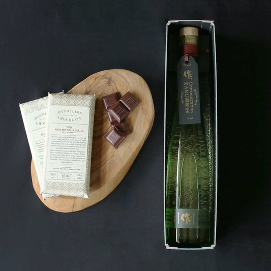 父の日のプレゼントに、日本酒とチョコレートのペアリングセット