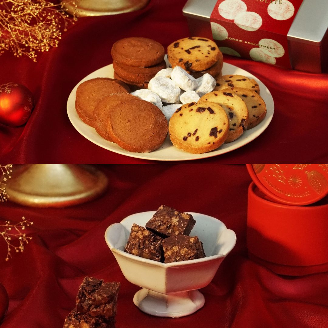 【オンラインストア限定】クッキーアソートメント ジンジャー＆クリスマスオーナメント(RED)トフィークランブルチョコレート